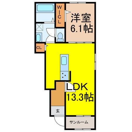 ヴィクトワールの物件間取画像